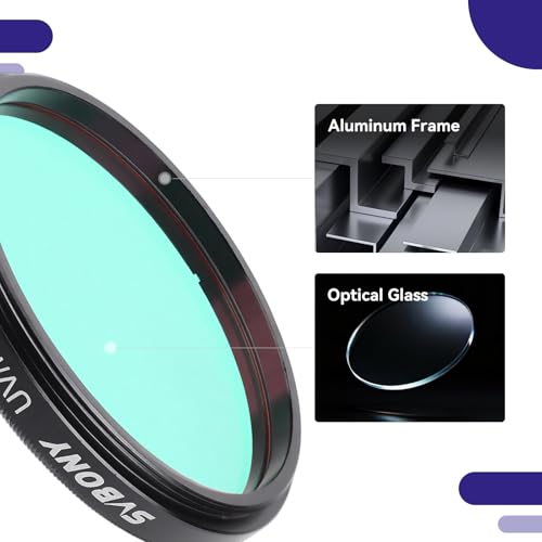 SVBONY Telescope Filter, 2" UV IR Cut Block Filter, Blocks Red Ultraviolet, Waterproof Multi Coated Keep Images Sharp, for CCD Digital Camera&Telescope - Image 5