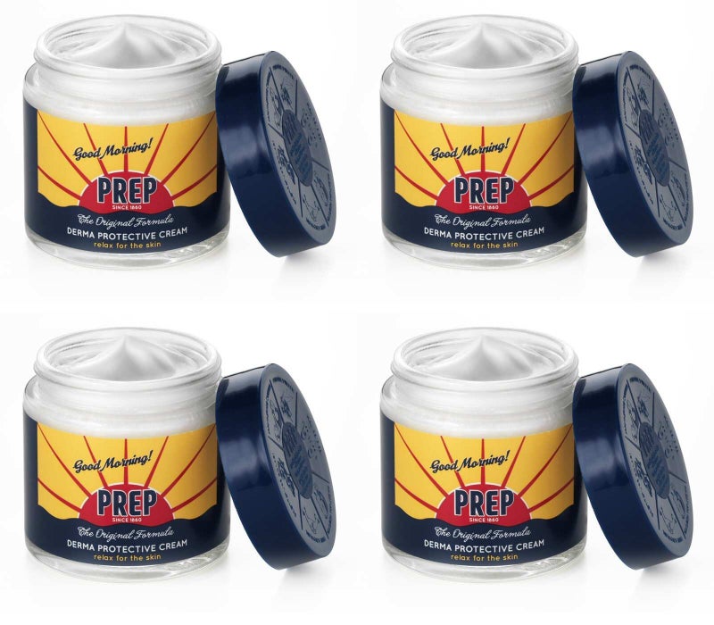 PREP Derma Protective Cream Paraben Free 253 Fluid Ounce 75ml Jar Pack of 4 Italian Import