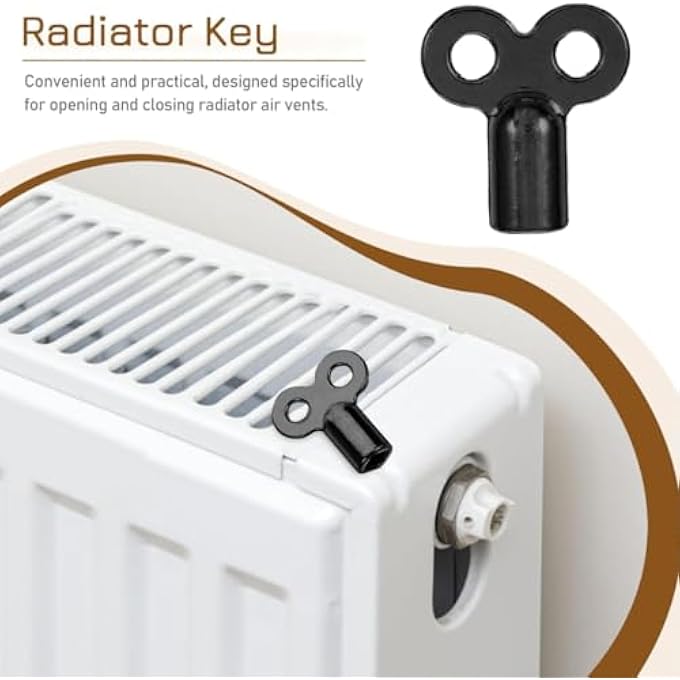 RADIATOR VALVE RADIATOR VENT KEY, 3 PIECES, SQUARE KEY, RADIATOR KEY, RADIATOR BLEED KEY, UNIVERSAL FOR ALL RADIATORS - Image 2