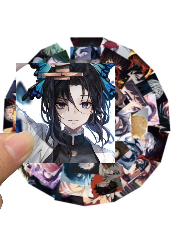 مجموعة ملصقات كرتونية مضادة للماء مكونة من 54 قطعة من الرسوم المتحركة Anime Demon Slayer - Image 4