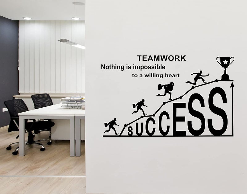 Wallzone Team Work Success Medium Vinyl Wallsticker 50cm x 80cm - Image 3