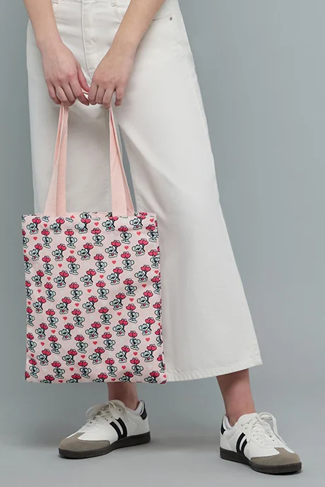 أر أند بي Printed Canvas Shoulder Bag