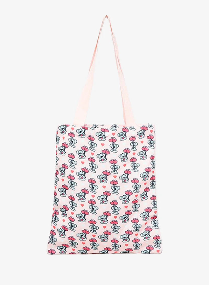 أر أند بي Printed Canvas Shoulder Bag