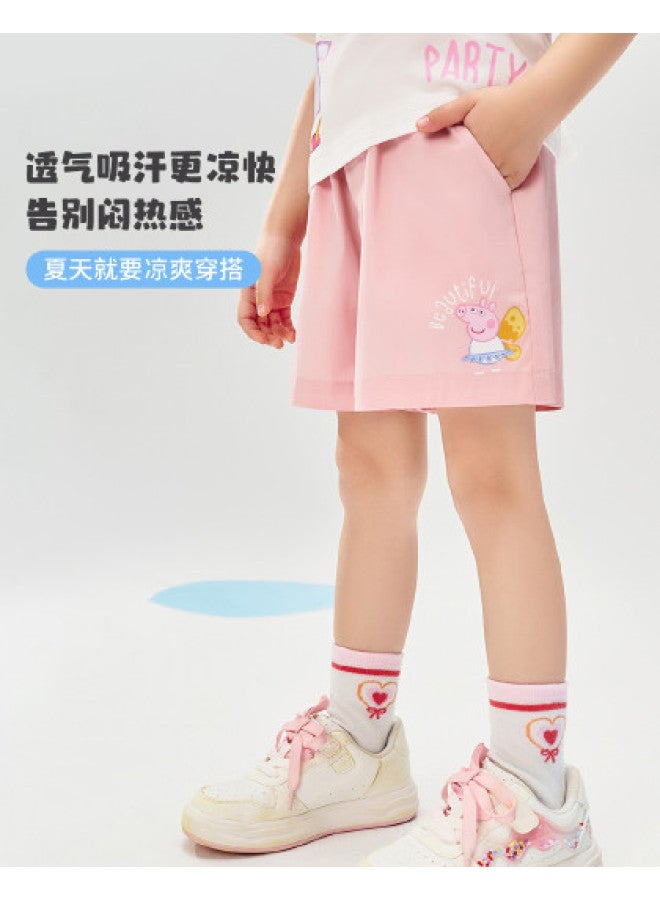 peppa Pig Summer Baby Pants - Breathable & Comfortable Girls' Shorts, Versatile Casual Bottoms - Image 1