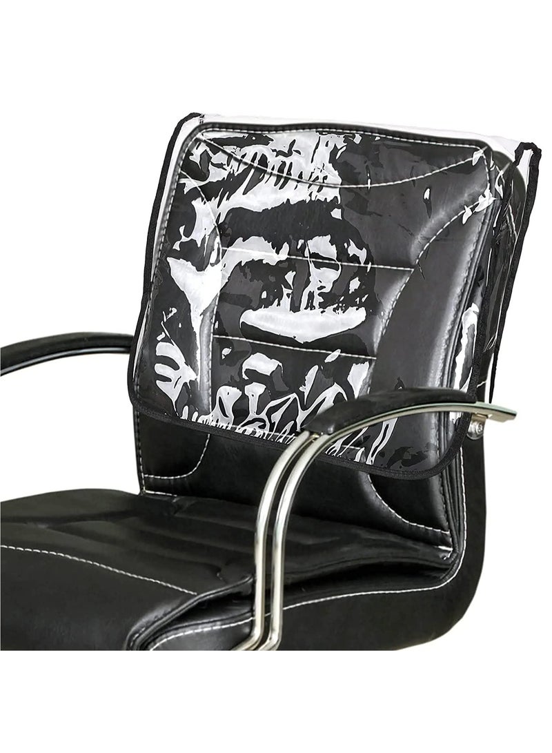 KASTWAVE غطاء ظهر كرسي، غطاء واقي لكرسي صالون التجميل، أغطية ظهر كراسي تصفيف الشعر المربعة، يمنع الأضرار لكرسي المنتجع/صالون، غطاء كرسي صالون الحلاقة، يناسب معظم كراسي الصالون - Image 1