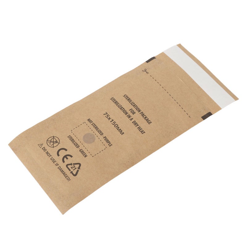 Self Sealing Pouch 100 Pack Safe Hygienic Paper Material - Convenient Portable Cleaning Pouch for Home Beauty Nail Salons Cosmetics Tool Storage - Image 2