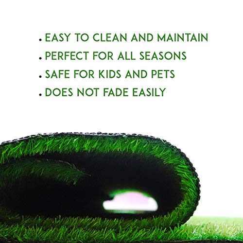 Status Contract Artificial Grass Runner, Carpet Mat for Balcony, Lawn, Door Natural Green - Doormat (6.5ft x 2ft) - Image 3