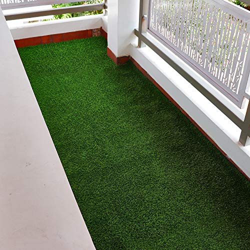 Status Contract Artificial Grass Runner, Carpet Mat for Balcony, Lawn, Door Natural Green - Doormat (6.5ft x 2ft) - Image 1