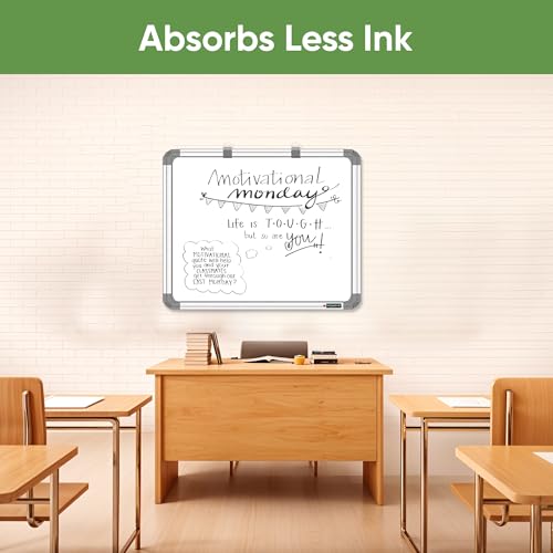 YAJNAS Non Magnetic 2x2 Feet Double Sided White and Chalk Board Both Side Writing Boards, one Side White and Reverse Side Chalk Board Surface (2x2 Beginners Art Combo Kit) - Image 4