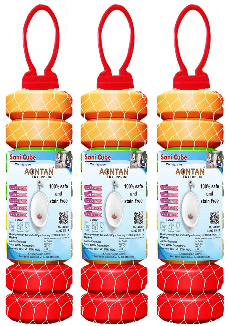 AONTAN ENTERPRISE Fresh Cube + Bathroom Freshener Blocks | Pack of 3 (100g Each) | Anti-Bacterial Urinal Cubes | Long-Lasting Air Freshener for Toilet, Bathroom, Shoe Rack - Image 1