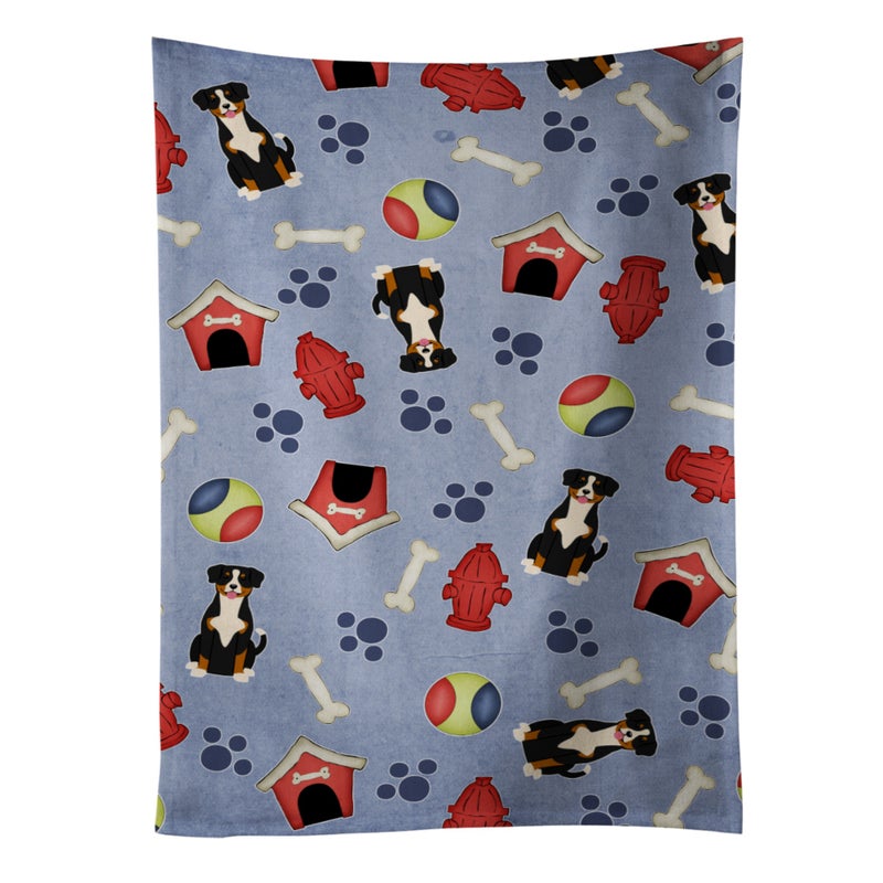 Caroline's Treasures ""Caroline's Treasures BB2651KTWL Dog House Collection Entlebucher Kitchen Towel  25"""" x 15""""  Multicolor""