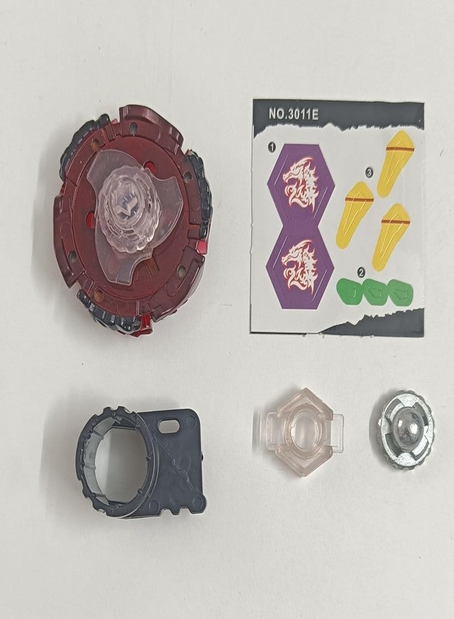 Funstars Metro L-Drago Rush Red Dragon Metal Fury Spinning Battling Top with Launcher (Red) (BB98) - Image 5