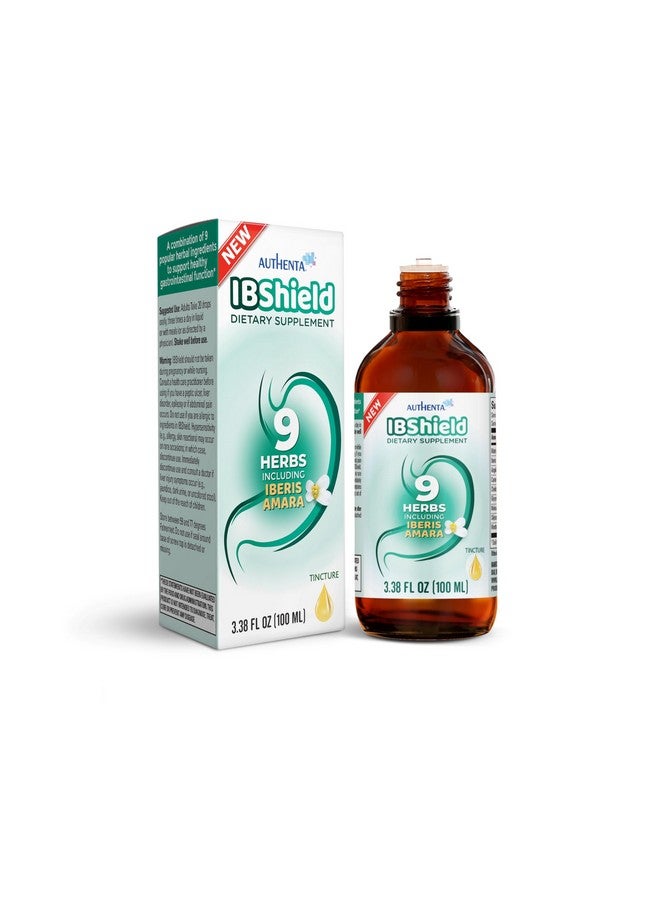 IBShield Tincture 100ml | 6+3=9 Herbs | Iberis Amara, Peppermint, Chamomile, Lemon Balm, Caraway, Licorice, Angelica, Celandine & Mary's Thistle | Original Herbal Formula Supports Digestive Wellness - Image 1