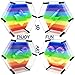 Sharkwill 3D Pin Art Intellectual Fun Toy Rainbow Pin Art Palm Board Extra Large75 x8 Inches Arouse Sense of Imagination Innovative Boundless Creativity Hexagon 75 x 8 Inches - Image 3