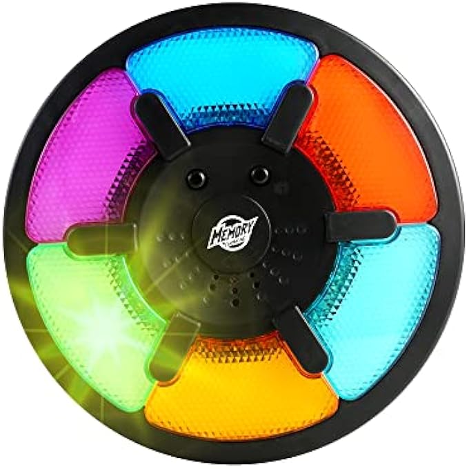 LIGHT-UP MEMORY GAME WITH SOUNDS - ELECTRONIC 6 SEQUENCE HANDHELD CLASSIC BRAIN TOY FOR BOYS, GIRLS & ADULTS, LIGHTWEIGHT, PORTABLE GIFT FOR KIDS - Image 4