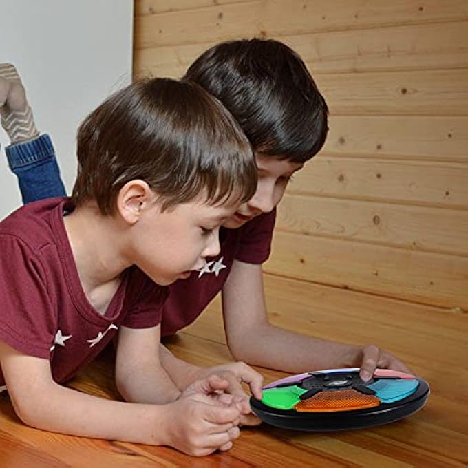 LIGHT-UP MEMORY GAME WITH SOUNDS - ELECTRONIC 6 SEQUENCE HANDHELD CLASSIC BRAIN TOY FOR BOYS, GIRLS & ADULTS, LIGHTWEIGHT, PORTABLE GIFT FOR KIDS - Image 5