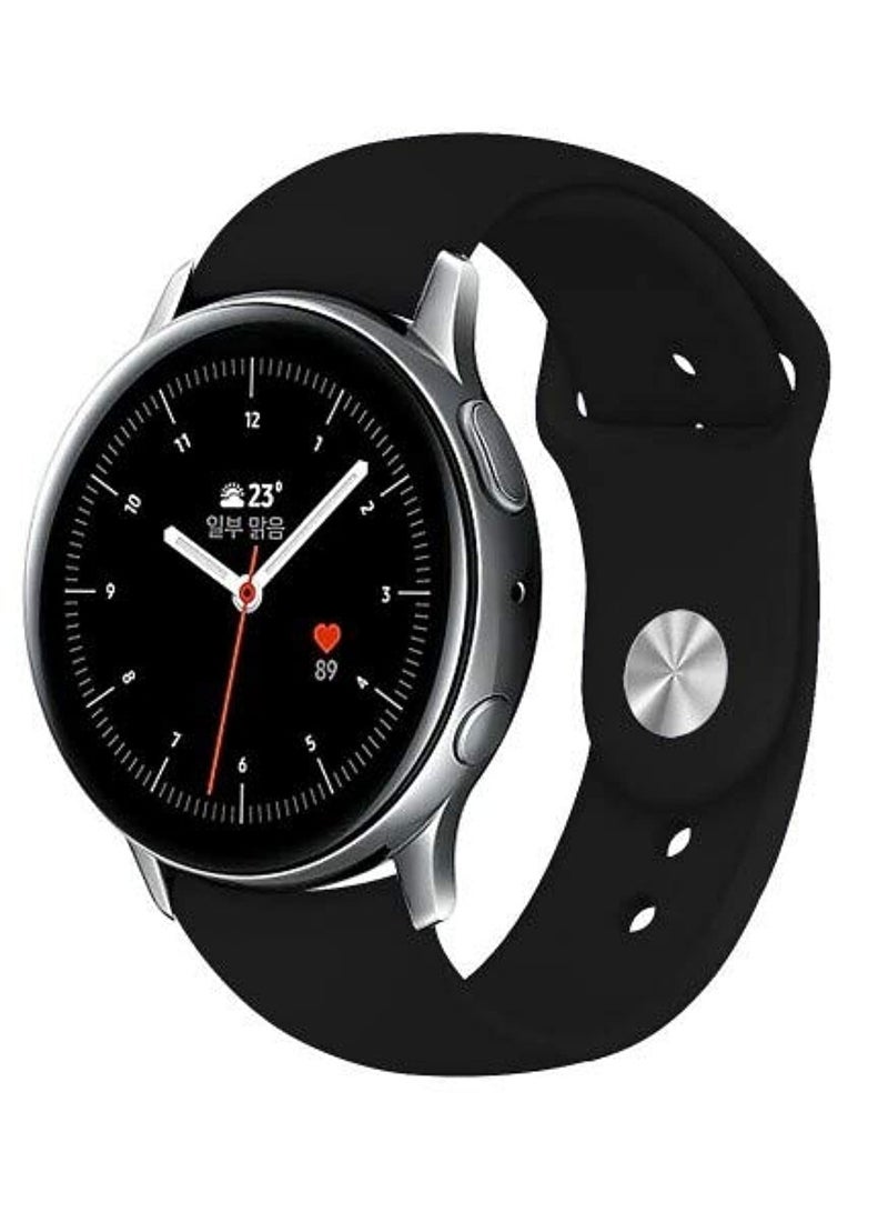 حزام سيليكون 20 ملم لساعة سامسونج جير سبورت/ساعة سامسونج 4/ساعة 5/ساعة 5 برو /S2 كلاسيك/أكتيف 2 40 ملم 44 ملم/Amazfit GTS 3/ GTS 4/4 Mini/Bip 3/Pro/GTS 2 mini/GTS 2e/ بيب يو/يو برو - Image 4