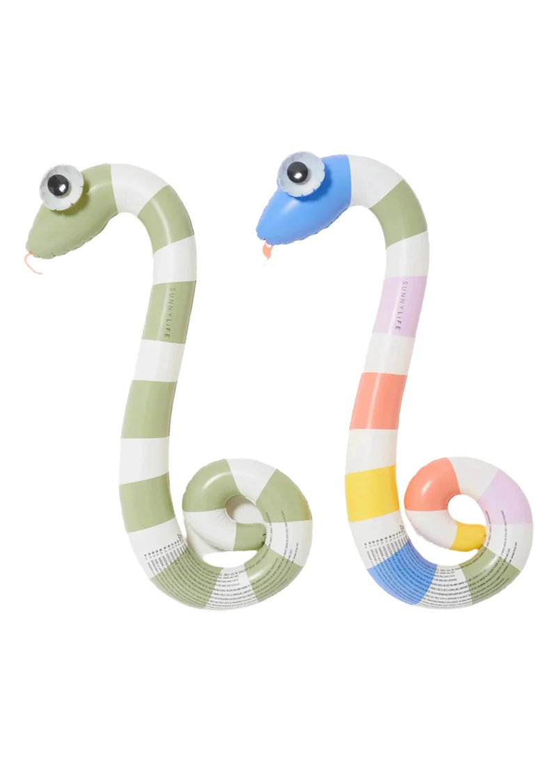 SUNNY LIFE Kids Inflatable Noodle Into the Wild Multi Set of 2 | Outdoor Summer Toy | Pool & Water Play Inflatable Accessories for Kids