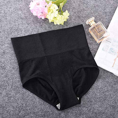 PLUMBURY Women's Rayon Panties (Pack of 1) (High Waist Tummy Control Panty_Black_Free Size) - Image 4