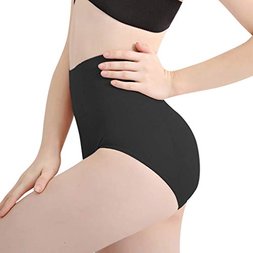PLUMBURY Women's Rayon Panties (Pack of 1) (High Waist Tummy Control Panty_Black_Free Size) - Image 3