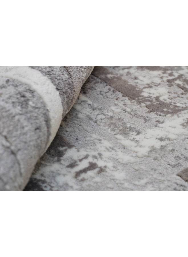 HANDPICKED FURNITURE Handpicked Furniture Abstract Grey Rug, Ultra Soft Area Carpets For Bed Room, Living Room, And Dining Room, Antislip Floor Carpets, Easy To Clean, Made In Turkey  - Image 4
