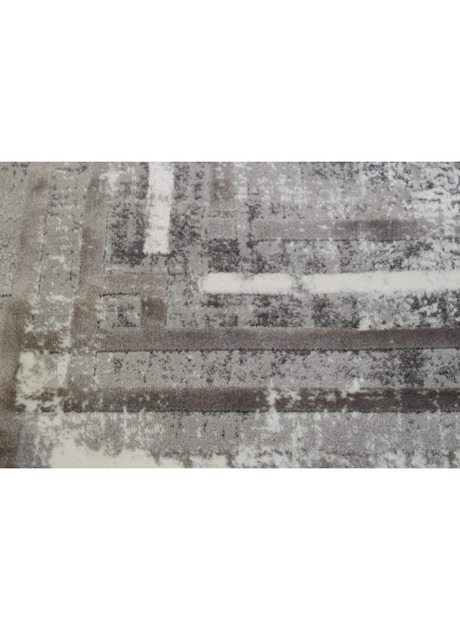 HANDPICKED FURNITURE Handpicked Furniture Abstract Grey Rug, Ultra Soft Area Carpets For Bed Room, Living Room, And Dining Room, Antislip Floor Carpets, Easy To Clean, Made In Turkey  - Image 3