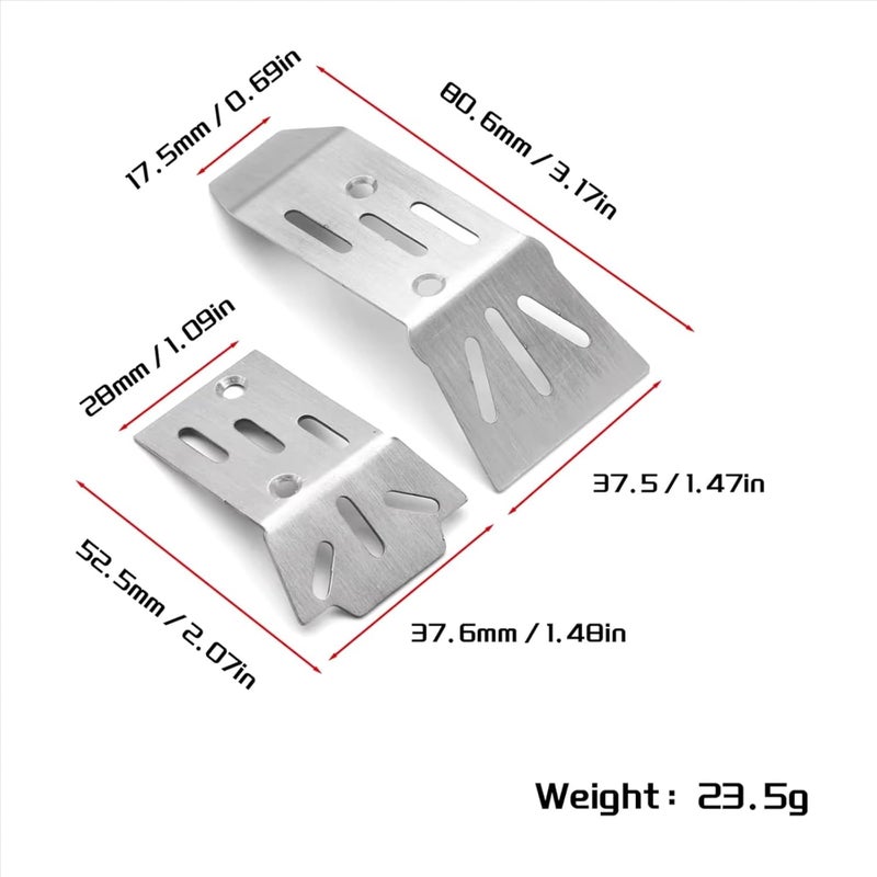 RC Upgrades Models for Arrma for Granite for Grom 1/18 Stainless Steel Chassis Guard Skid Plate Rc for Racing Car Upgrades Parts Accessories - Image 4