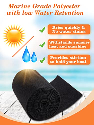 PAMASE Boat Trailer Bunk Carpet - 6mm Ultra Thick 13ft*9in Wear-Resistant Marine Carpeting Covers for 2x4 Boat Lift Bunks, Shock Absorption Padding Mats Parts Accessories for Jet Ski - Image 4