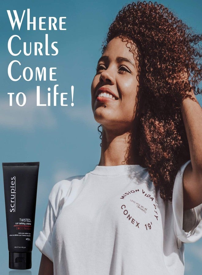 Scruples Twisted Curl Cream - Conditioning & Styling Hair Cream - Curly Hair Products for Women & Men - Helps Define & Control Frizz - Dries Without Stiffness or Crunch (5 Fl oz) - Image 4