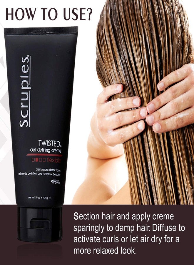 Scruples Twisted Curl Cream - Conditioning & Styling Hair Cream - Curly Hair Products for Women & Men - Helps Define & Control Frizz - Dries Without Stiffness or Crunch (5 Fl oz) - Image 3