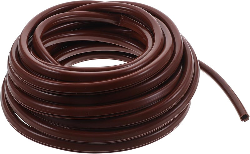 LABRIMP 10M V-Groove Window Weather Sealing Strip Door Seal Kit Windproof Waterproof Soundproof Brown for Aluminum Alloy Doors and Windows - Image 1