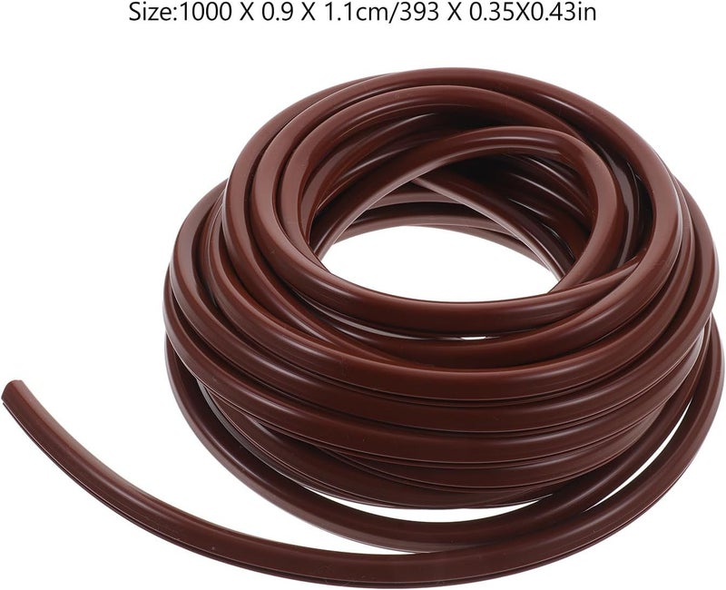 LABRIMP 10M V-Groove Window Weather Sealing Strip Door Seal Kit Windproof Waterproof Soundproof Brown for Aluminum Alloy Doors and Windows - Image 2