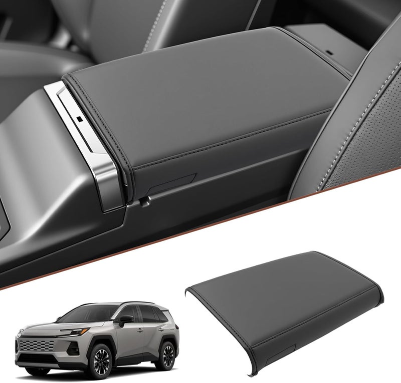 SKTU for 2026 Toyota RAV4 Armrest Cover for 2026+ Toyota RAV4 (LE/SE/XLE Premium/Woodland/XSE/Limited) Center Console Cover Toyota RAV4 2026 Accessories Console Cushion Cover Soft - Image 2