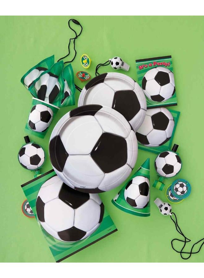 Unique أطباق كبيرة مستديرة على شكل كرة قدم ثلاثية الأبعاد - Image 2