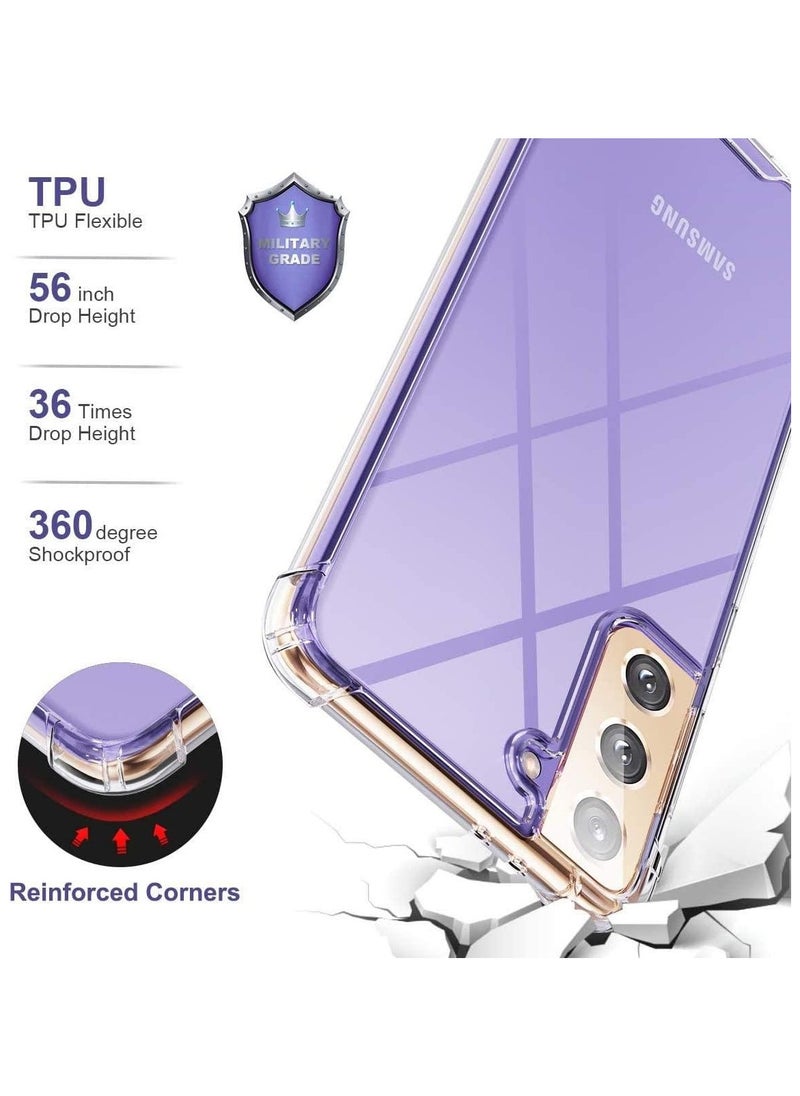 Generic - Crystal Clear Case for Samsung Galaxy S22 5G Case Galaxy S22 Case Military Grade Drop Protection Not Yellowing Armor Case Shockproof Protective for Galaxy S22 5G Phone Case (Clear) - Image 1
