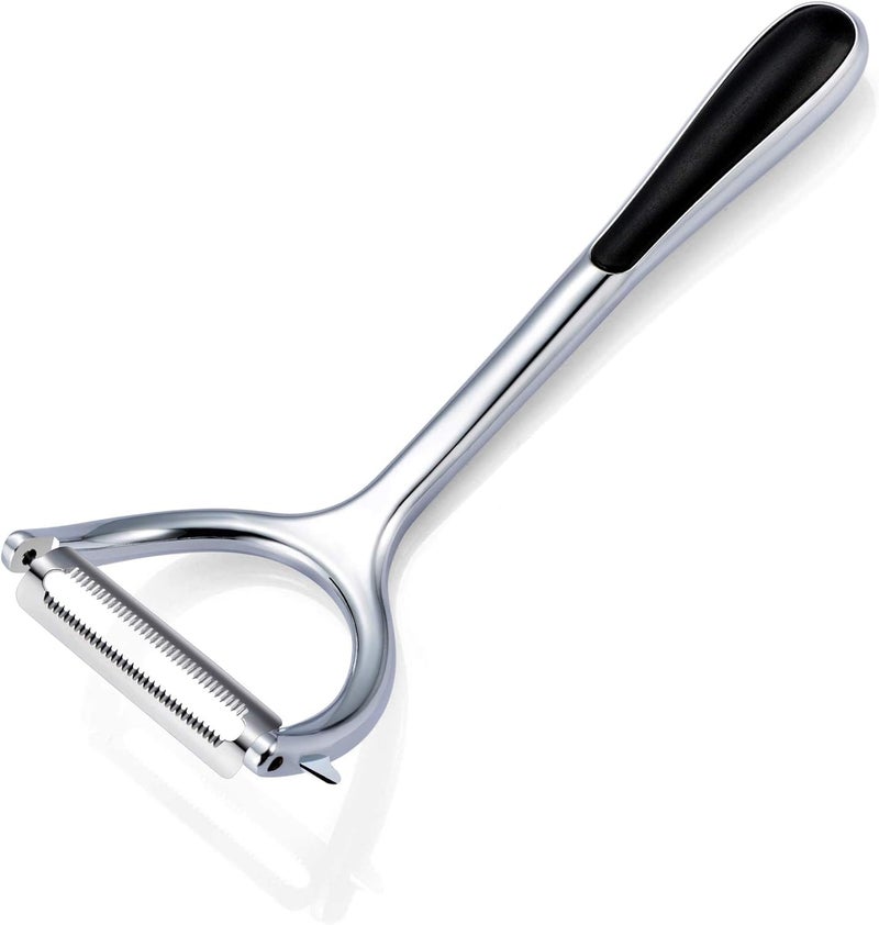 UnequeTrend Potato Stainless Steel Peeler Kitchen Vegetable Peeler for Fruit Wide Swivel Blade and Non Slip Grip - Image 1