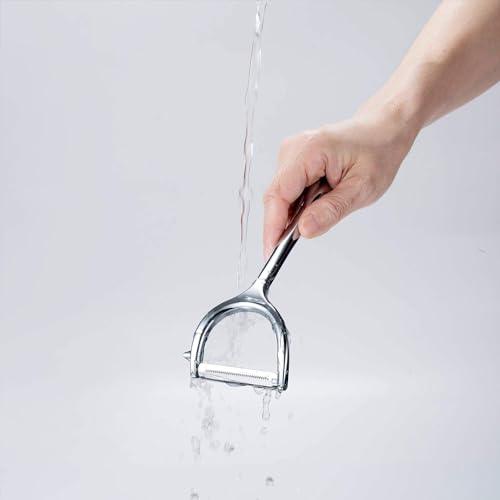 UnequeTrend Potato Stainless Steel Peeler Kitchen Vegetable Peeler for Fruit Wide Swivel Blade and Non Slip Grip - Image 3