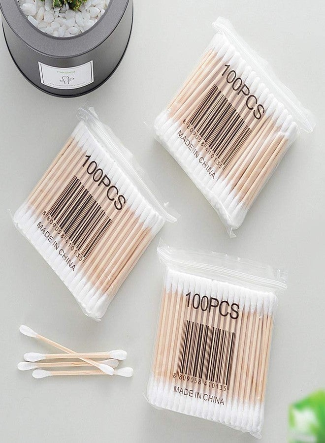 RIKWOG Cotton Swabs, 1200 Count Bamboo Sticks Cotton Swabs with 2 Clear Container Cotton Buds with Wooden Handles For Ears Makeup or Nails Personal Care - Image 3