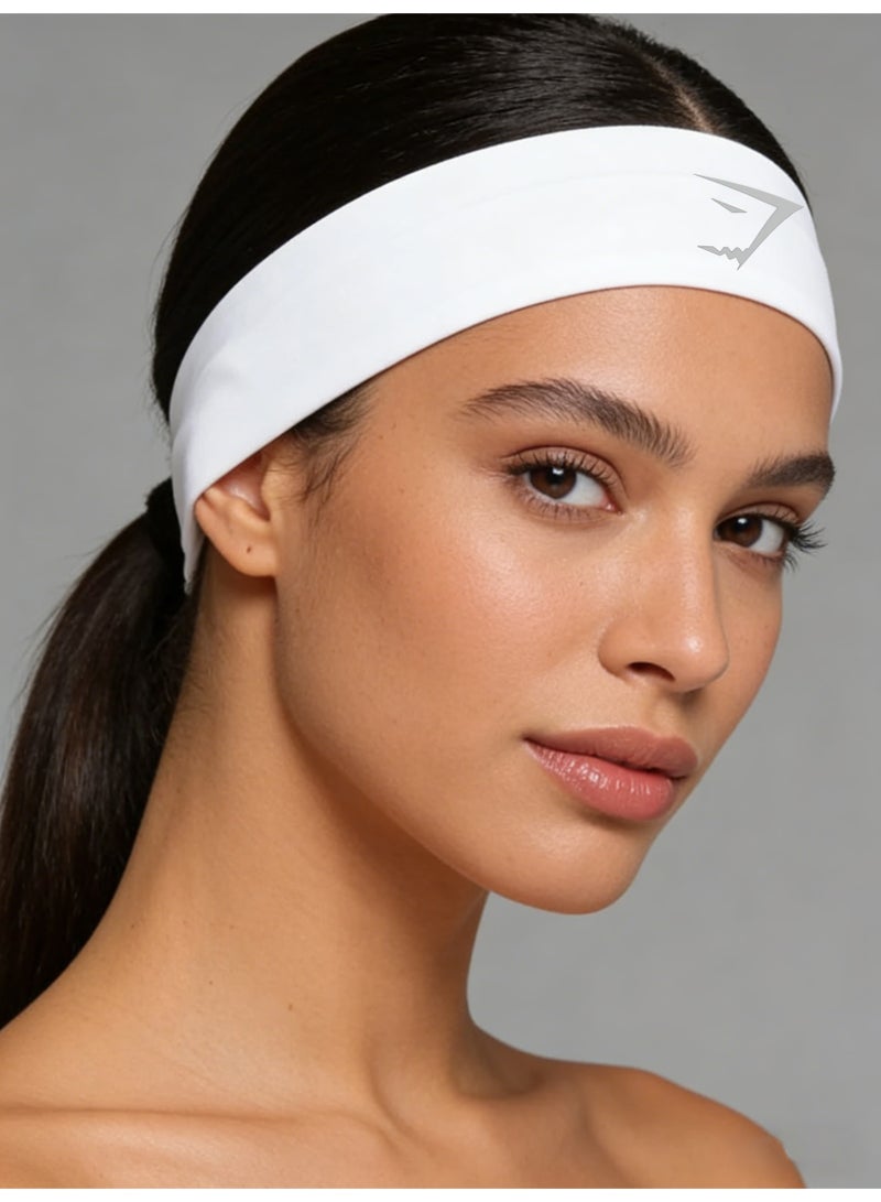 جيمشارك Sports performance headband - moisture wicking fabric hair accessory with gym, yoga, and daily styling logos - Image 3