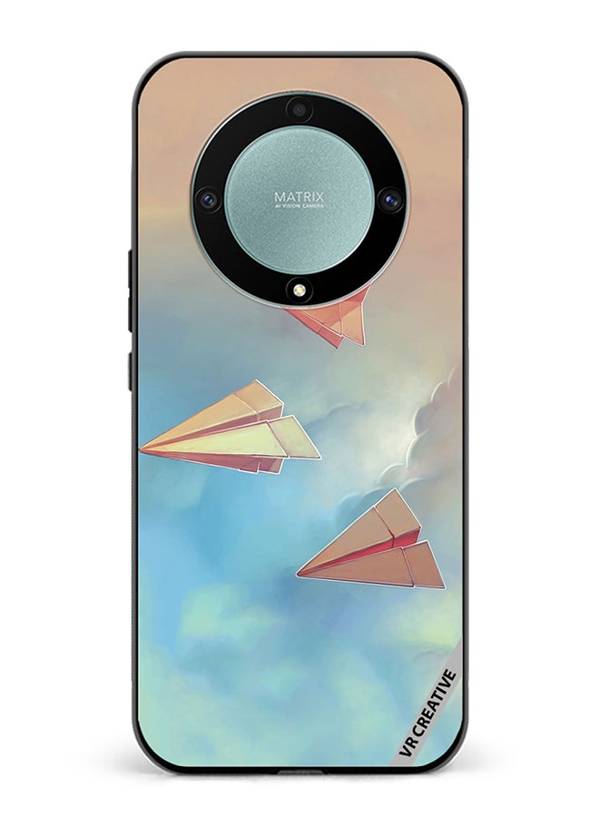 VR CREATIVE Protective Case Cover For Honor X9b Paper Plane Design  Multicolour - Image 1