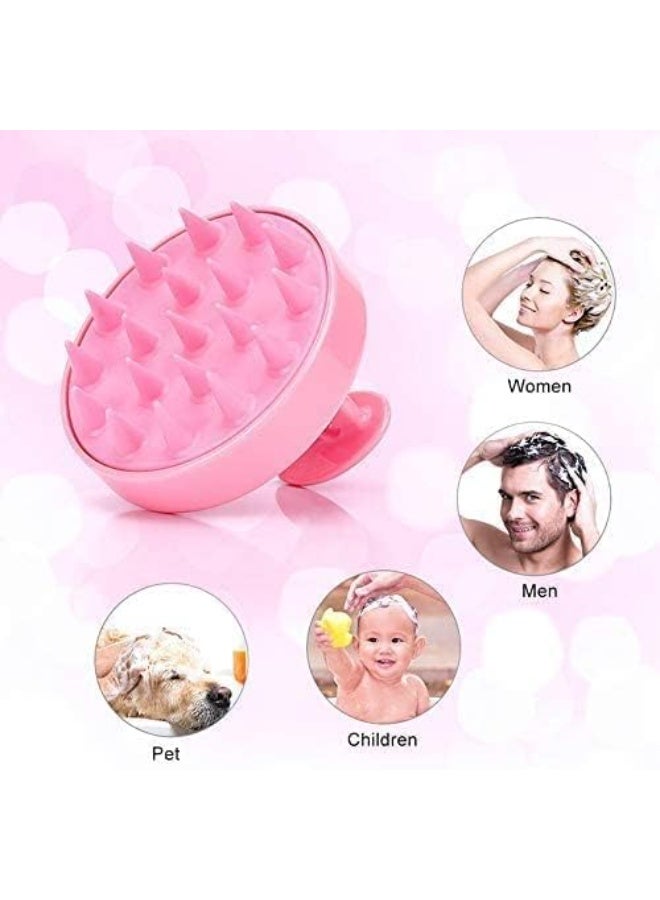 مشط تدليك فروة الرأس من السيليكون - فرشاة شعر للاستحمام - تنظيف تدليك ناعم - للاستخدام الجاف والمبلل - العناية بشعر المرأة - Image 2
