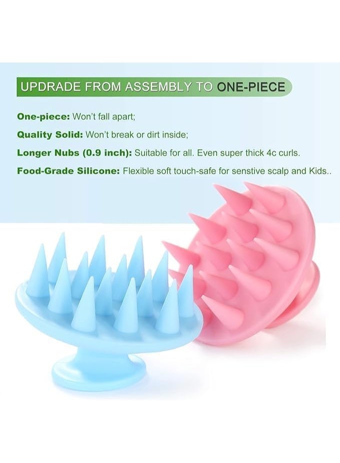 مشط تدليك فروة الرأس من السيليكون - فرشاة شعر للاستحمام - تنظيف تدليك ناعم - للاستخدام الجاف والمبلل - العناية بشعر المرأة - Image 3