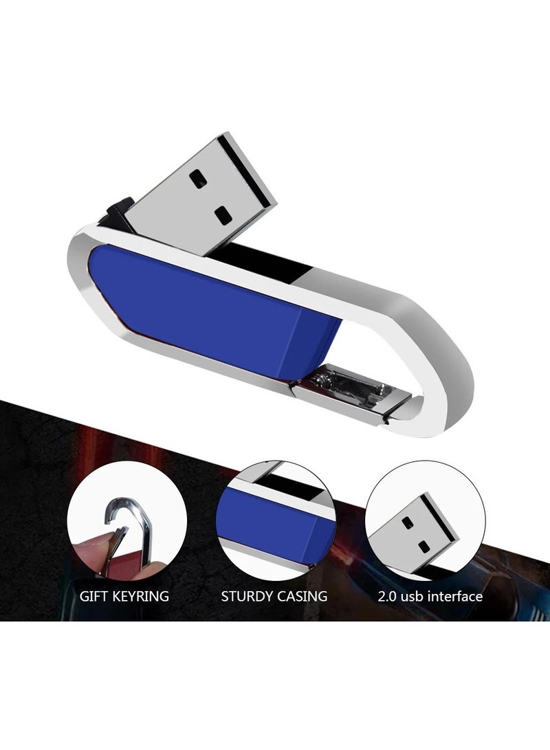 AROAQ USB Flash Drive, Portable Metal Thumb Drive with Keychain, USB 2.0 Flash Drive Memory Stick, Convenient and Fast Pen Thumb U Disk for External Data Storage, (1pc 16GB Grey) - Image 4