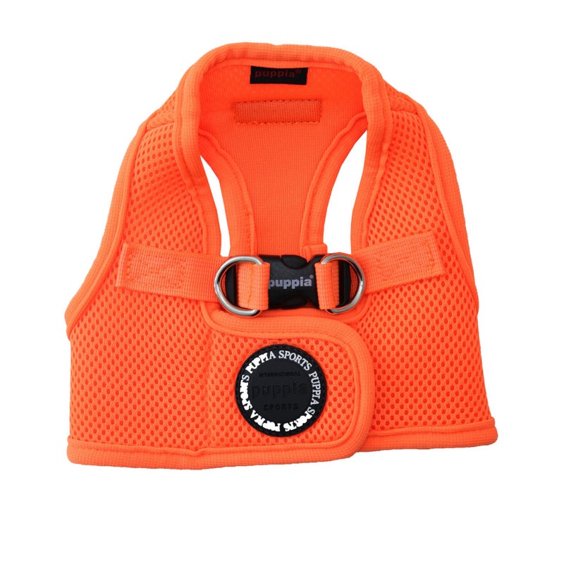 Puppia Neon Soft Vest Harness Step-in No Choke No Pull Walking Training for Small and Medium Dog, Orange, Medium - Image 2