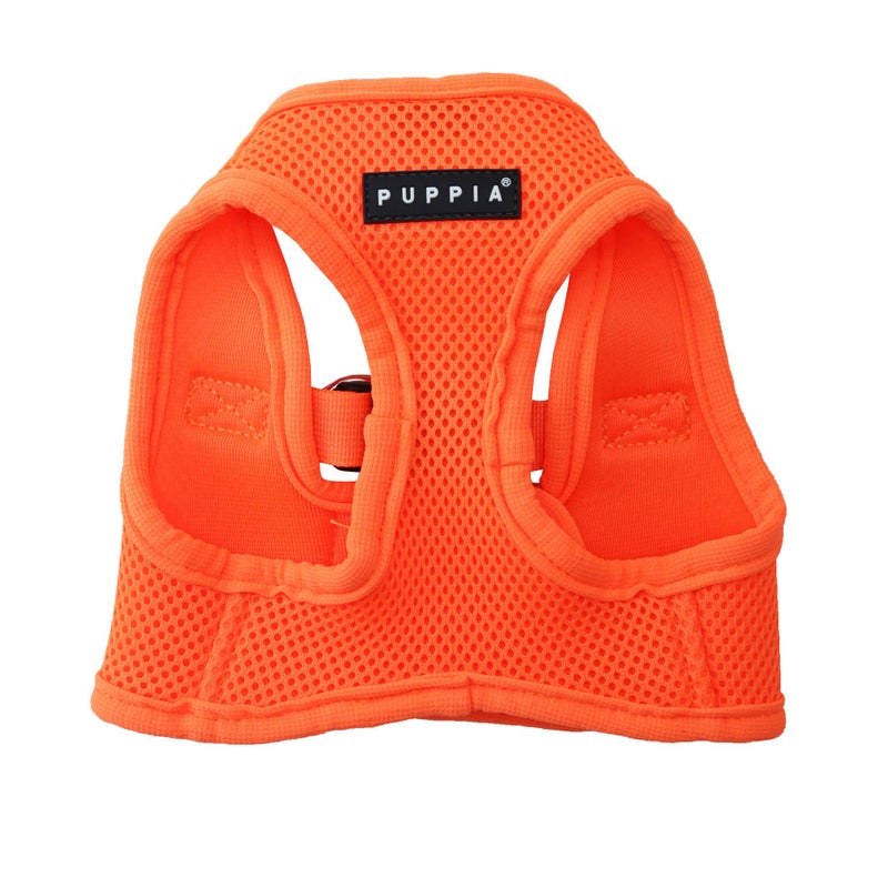 Puppia Neon Soft Vest Harness Step-in No Choke No Pull Walking Training for Small and Medium Dog, Orange, Medium - Image 3