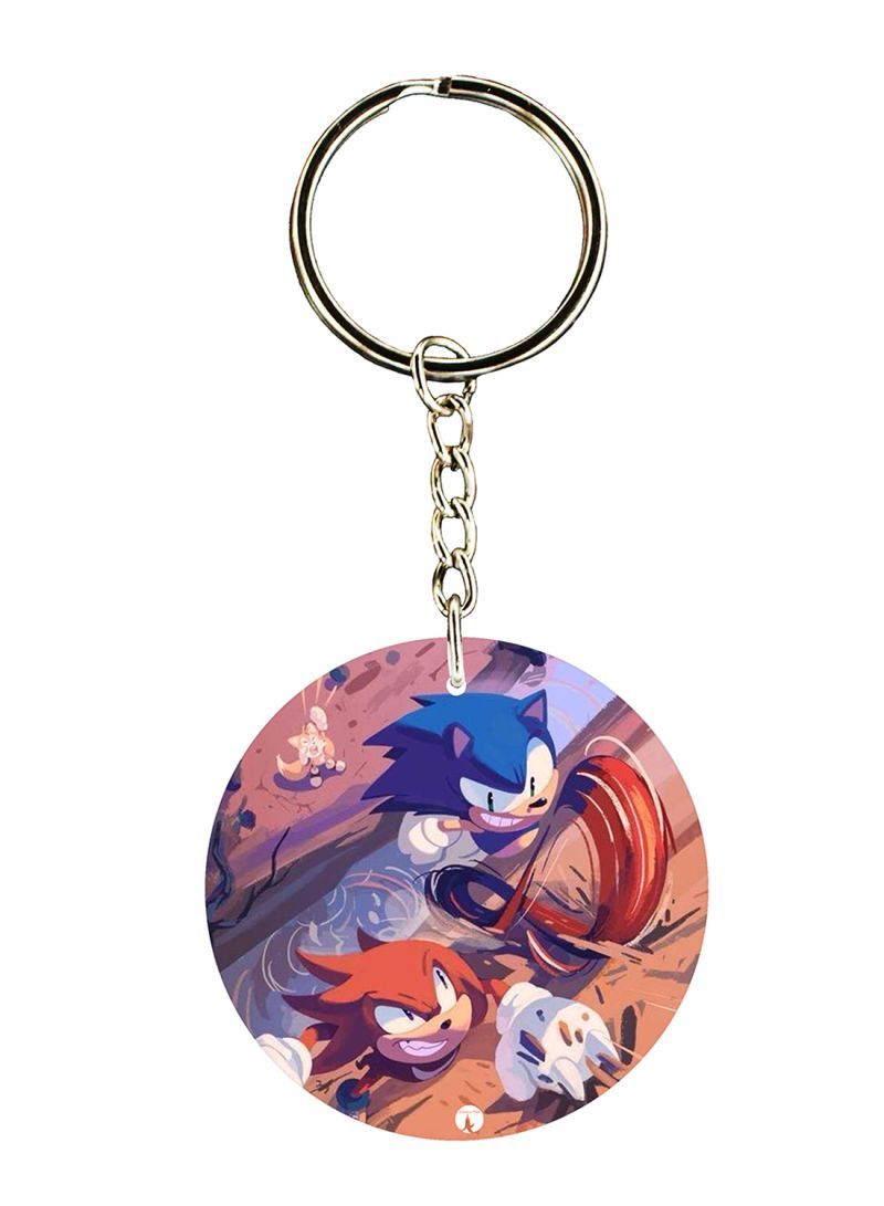 Sonic Printed Keychain