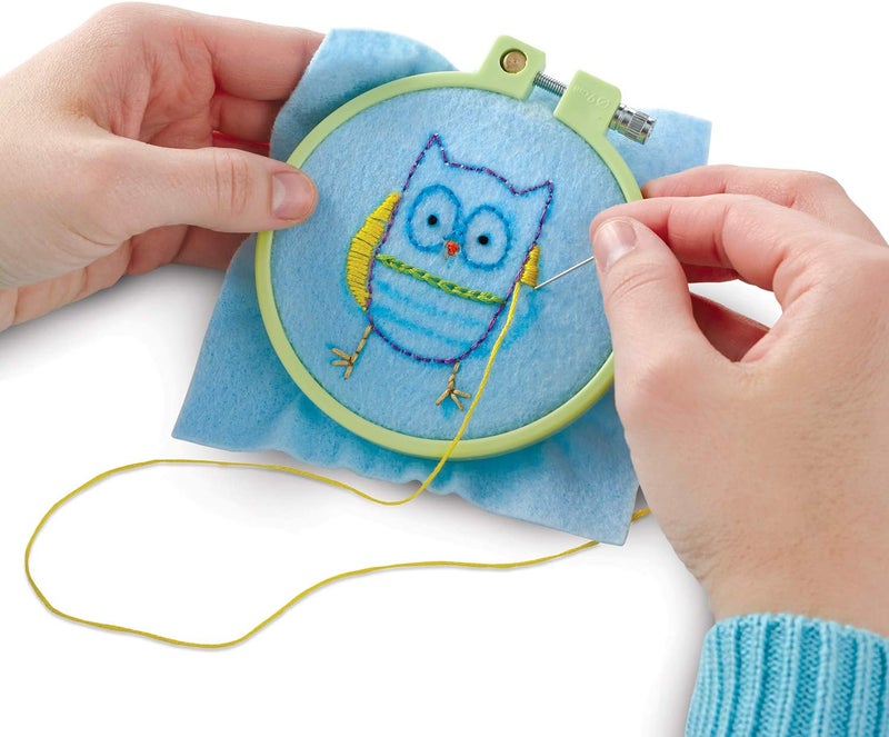 Mindware Embroidery Kit for Beginners – 6+ Projects, 7 Simple Stitches & 14 Premium Tools – Ideal DIY Craft for Girls & Teens - Image 4