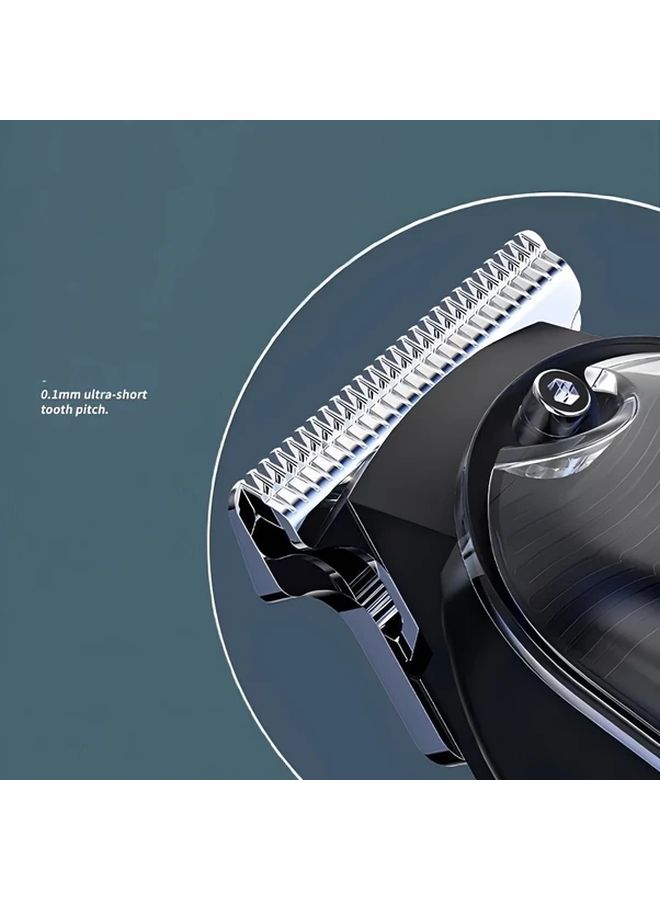 Green Cordless Men Professional Hair Beard Trimming Kit With LED Display Precision Trimmer USB Rechargeable Home Use Gift - Image 5