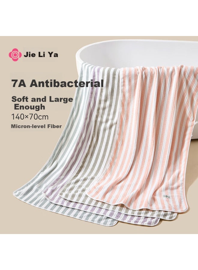 Grace 7A Antibacterial Quick-Drying Soft Skin-Friendly Large Bath Towel For Men And Women, Brown - Image 2