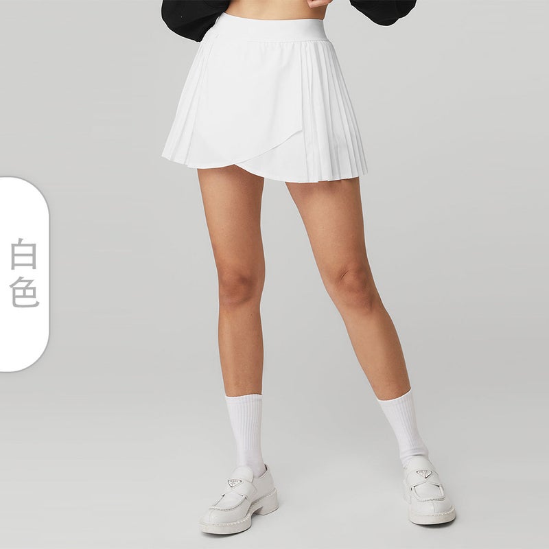 Generic New Pleated Quick-Dry Tennis Skirt with Shorts for Women White - Image 1